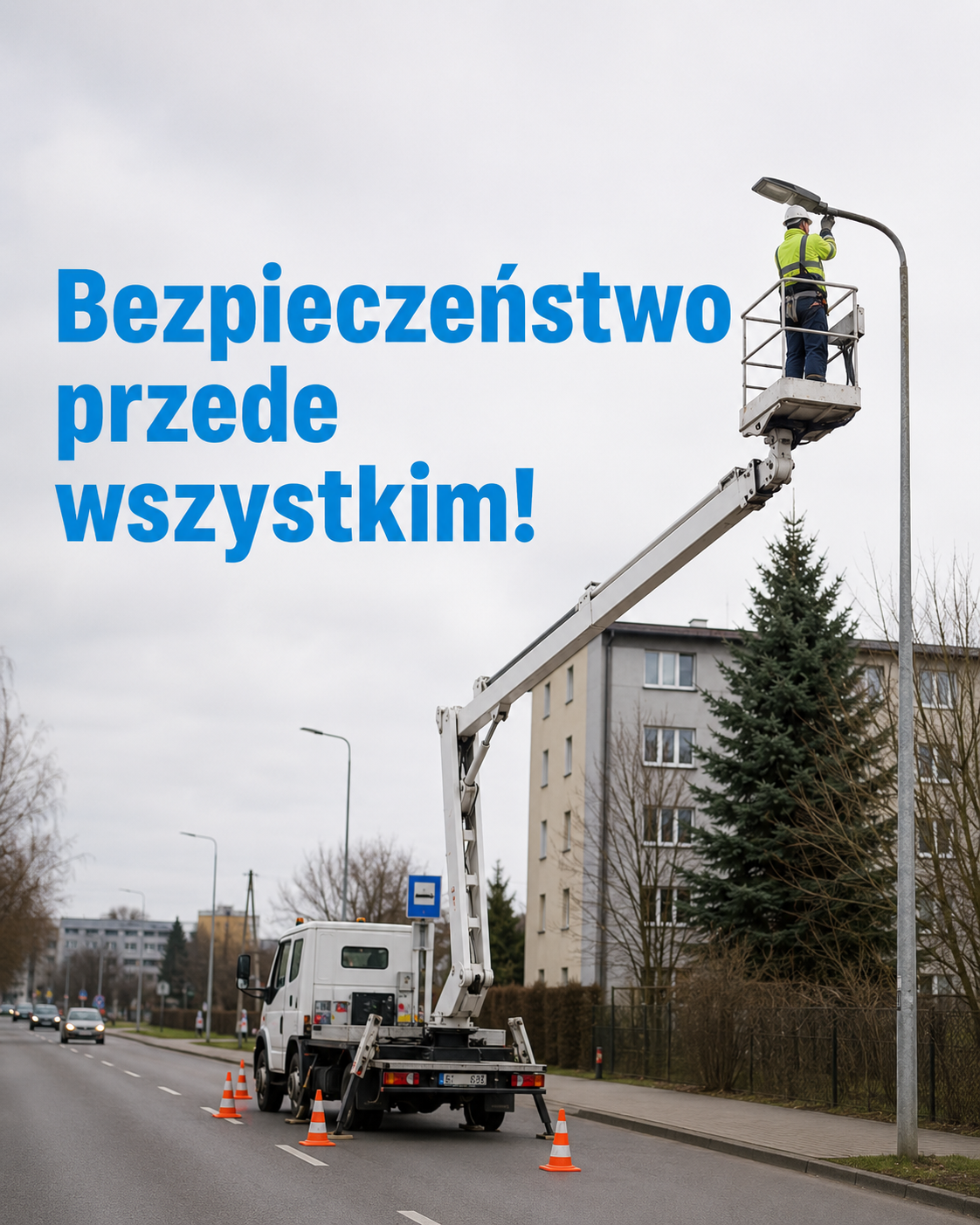 Monitoring GPS podnośników koszowych